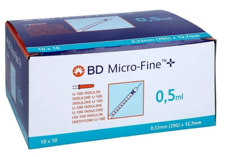 BD MICRO-FINE+ Insulinspr.1 ml U100 0,33x12,7 mm BD MICRO-FINE+ Insulinspr.1 ml U100 0,33x12,7 mm